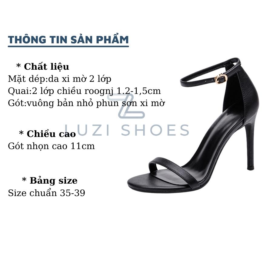 Sandal nữ cao gót bít hậu, guốc nữ gót nhọn cao 7P và 11p