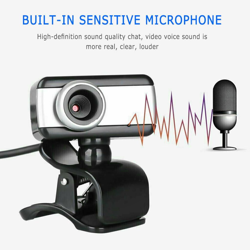 3Pcs Web Camera Digital USB Webcam Camera With Microphone For Laptop Desktop