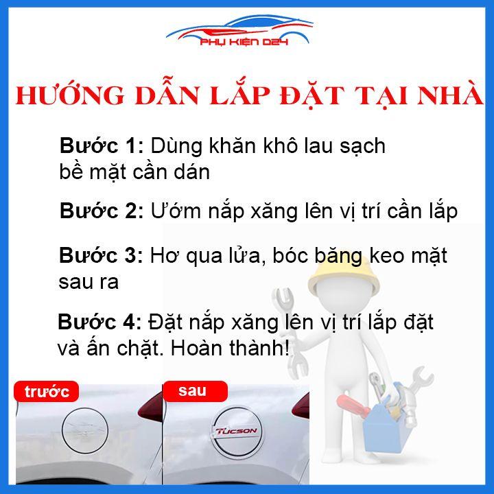 Ốp nắp bình xăng Fortuner 2017-2018-2019-2020-2021 nhựa đen chống trầy trang trí ô tô