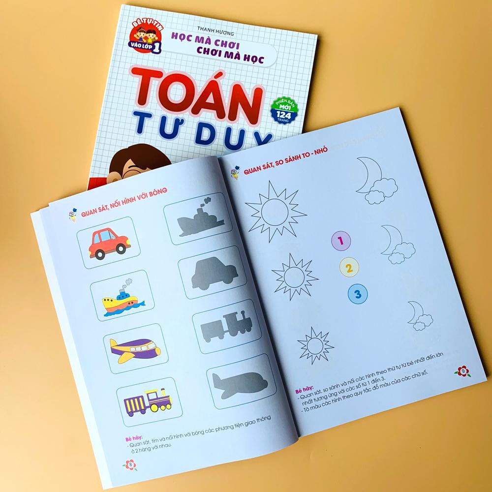 Toán Tư Duy Dành Cho Trẻ 4-6 Tuổi - Phiên Bản Mới 124 Trang