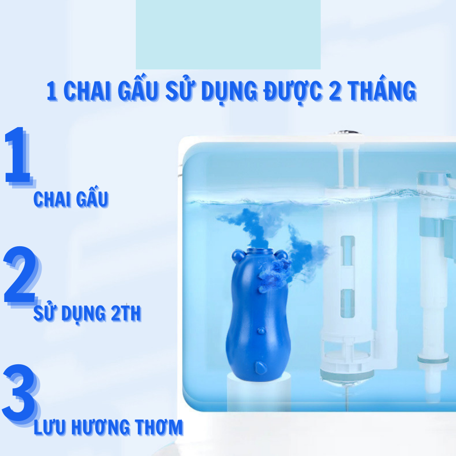 Lọ thả tẩy trắng khử hôi bồn cầu. Viên thả tẩy bồn cầu