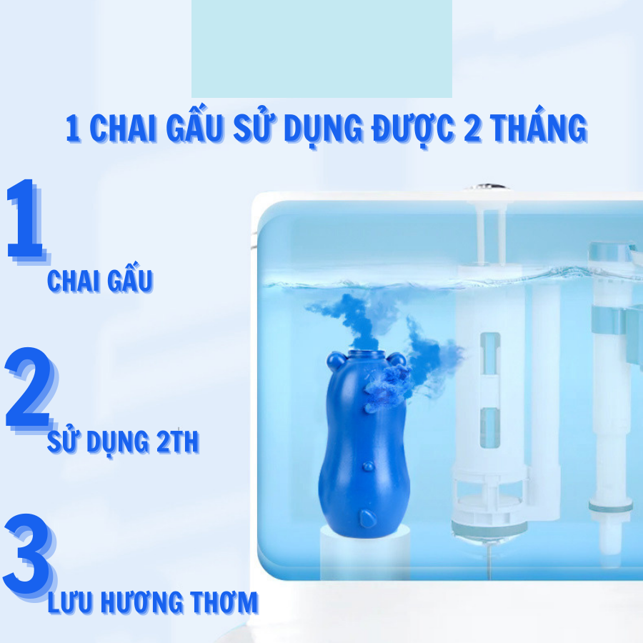 combo 2 Chú heo con màu xanh khử mùi làm sạch bồn cầu, tẩy rửa nhà vệ sinh khử mùi nước tiểu bụi bẩn nhà vệ sinh - Diệt Sạch 99,9% Vi Khuẩn Xuất Xứ Nhật Bản