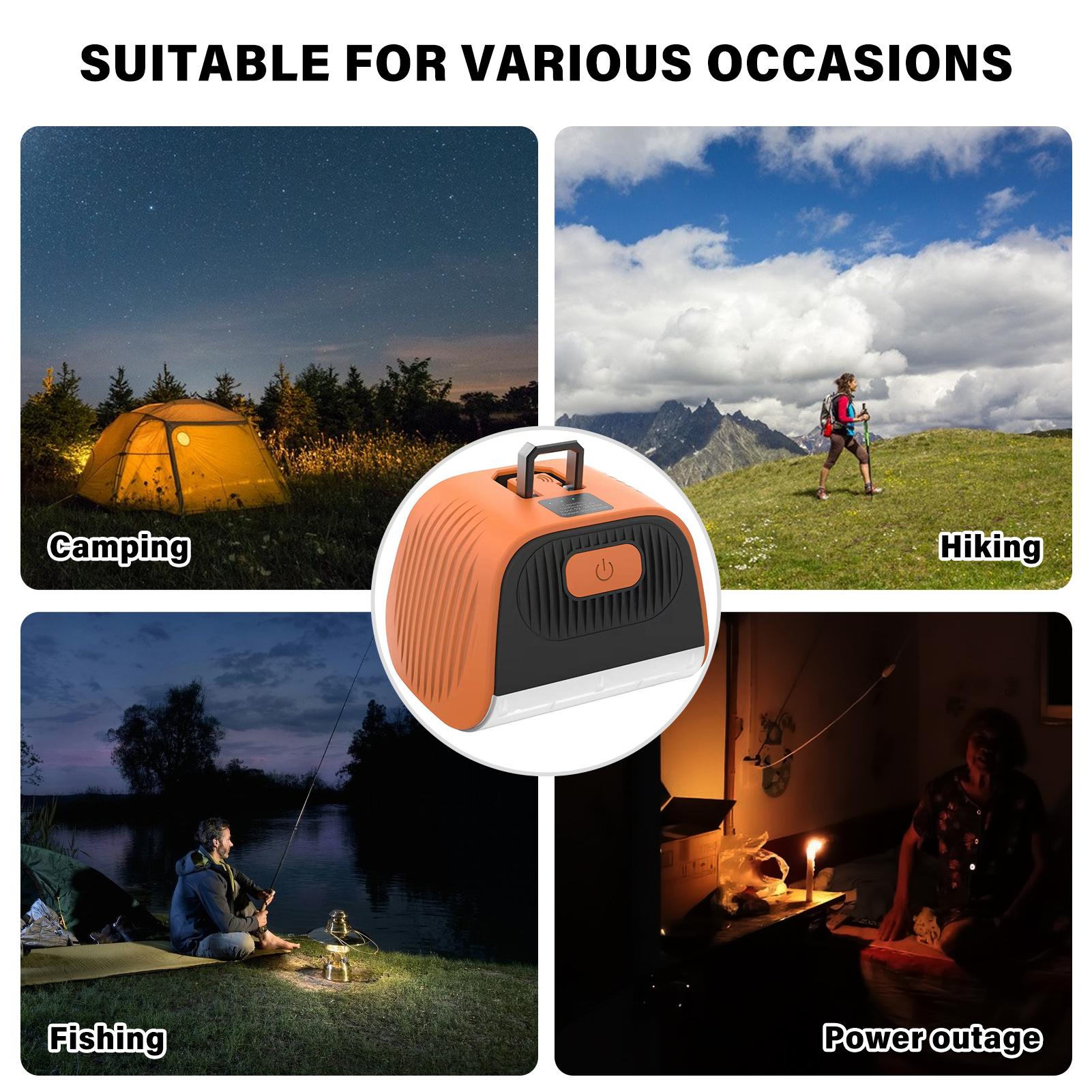 Đèn LED treo ánh sáng dịu nhẹ cắm trại ngoài trời di động không thấm nước usb có thể sạc lại, tiết kiệm năng lượng, siêu nhẹ