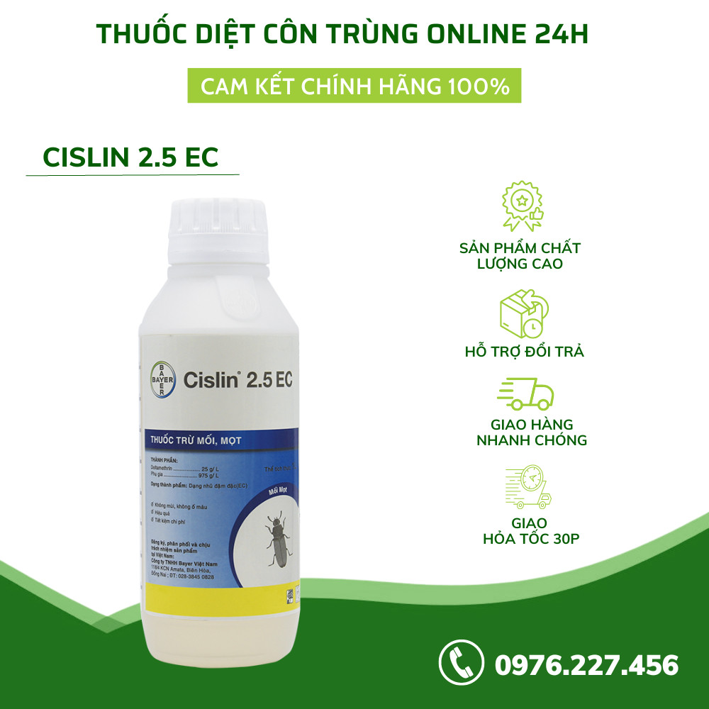 Thuốc Diệt Mối Mọt Cislin 2.5EC Bayer 1000ML | Dietcontrung.online24h