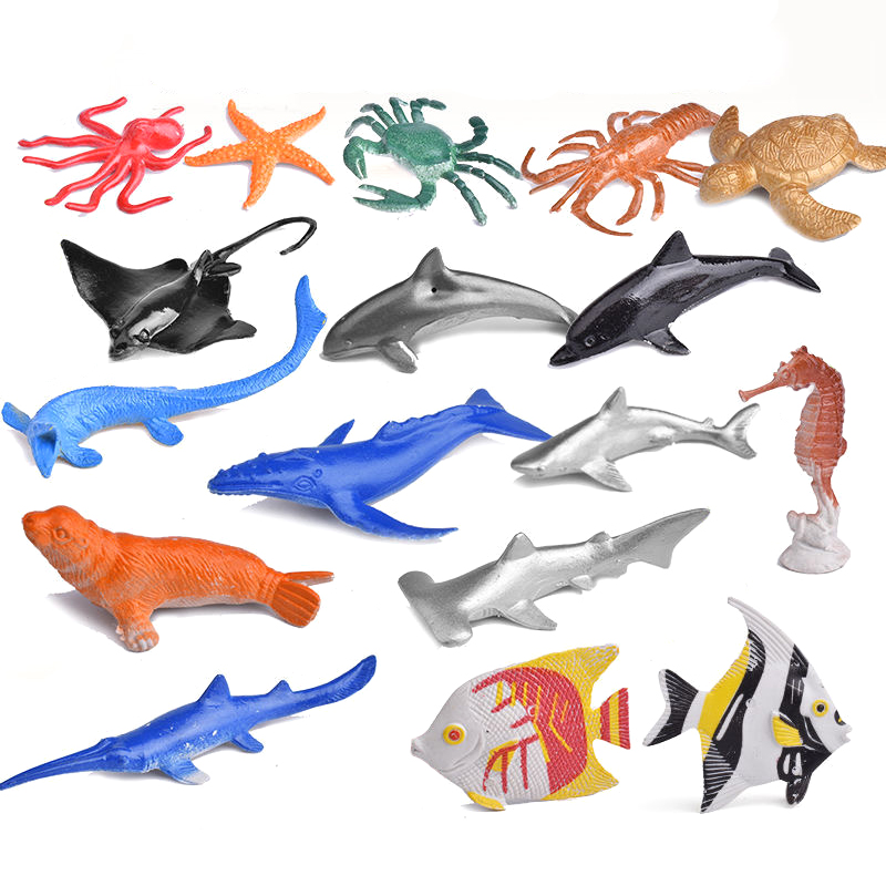Bộ đồ chơi 46 mô hình Cá & sinh vật Biển New4all Animal Ocean World sống động cho bé 3 tuổi