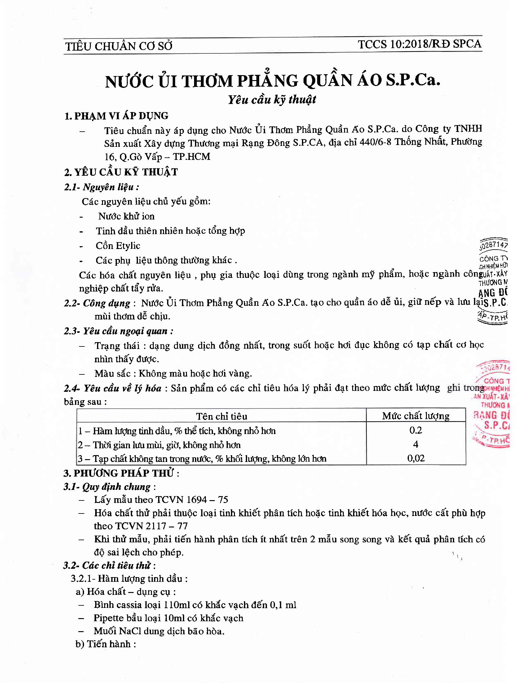 Nước Xịt Thơm Phẳng Quần Áo Lưu Hương Lâu SPCa 450ml Cao Cấp Giúp Làm Thơm Phẳng, Khử Trùng, Khử Mùi Ẩm Mốc