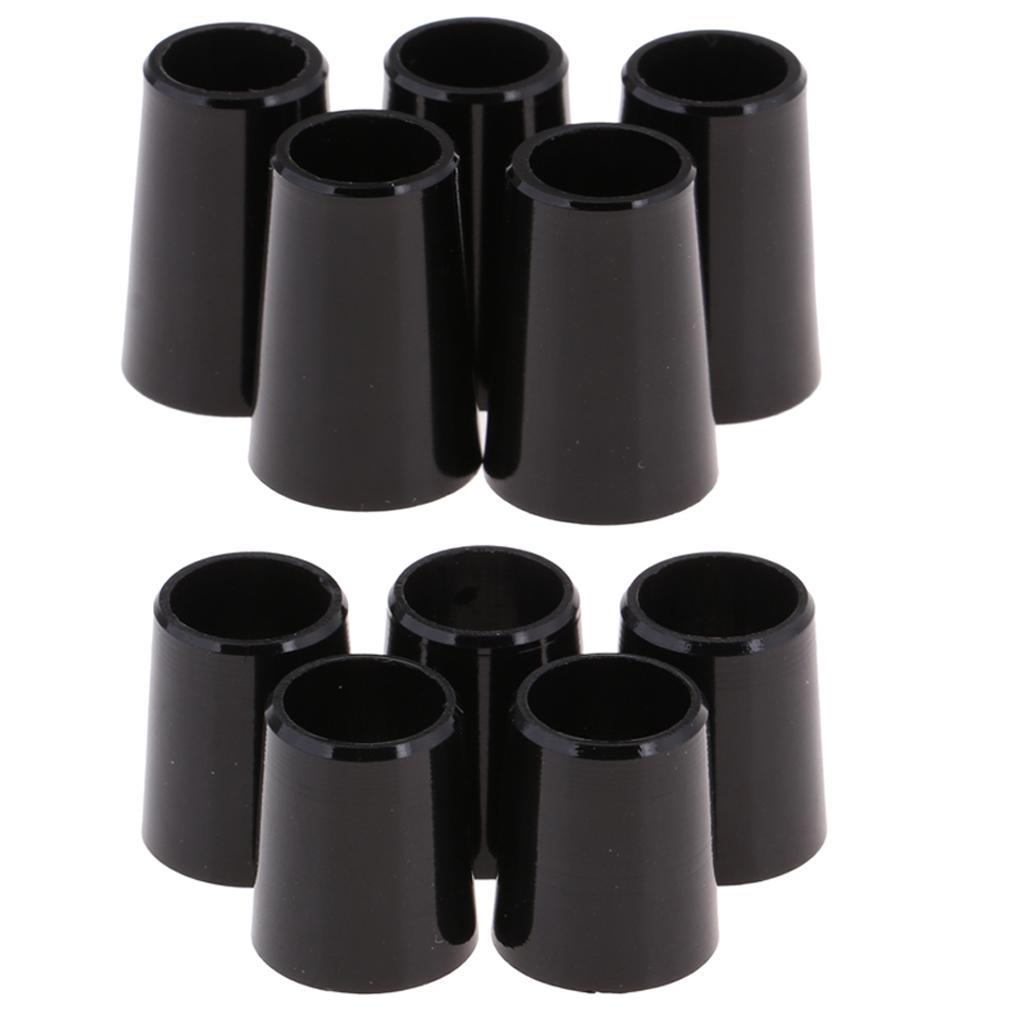 10pcs Golf Irons Ferrules Wood Shaft End Caps for 0.370/0.335 Shaft Adapter