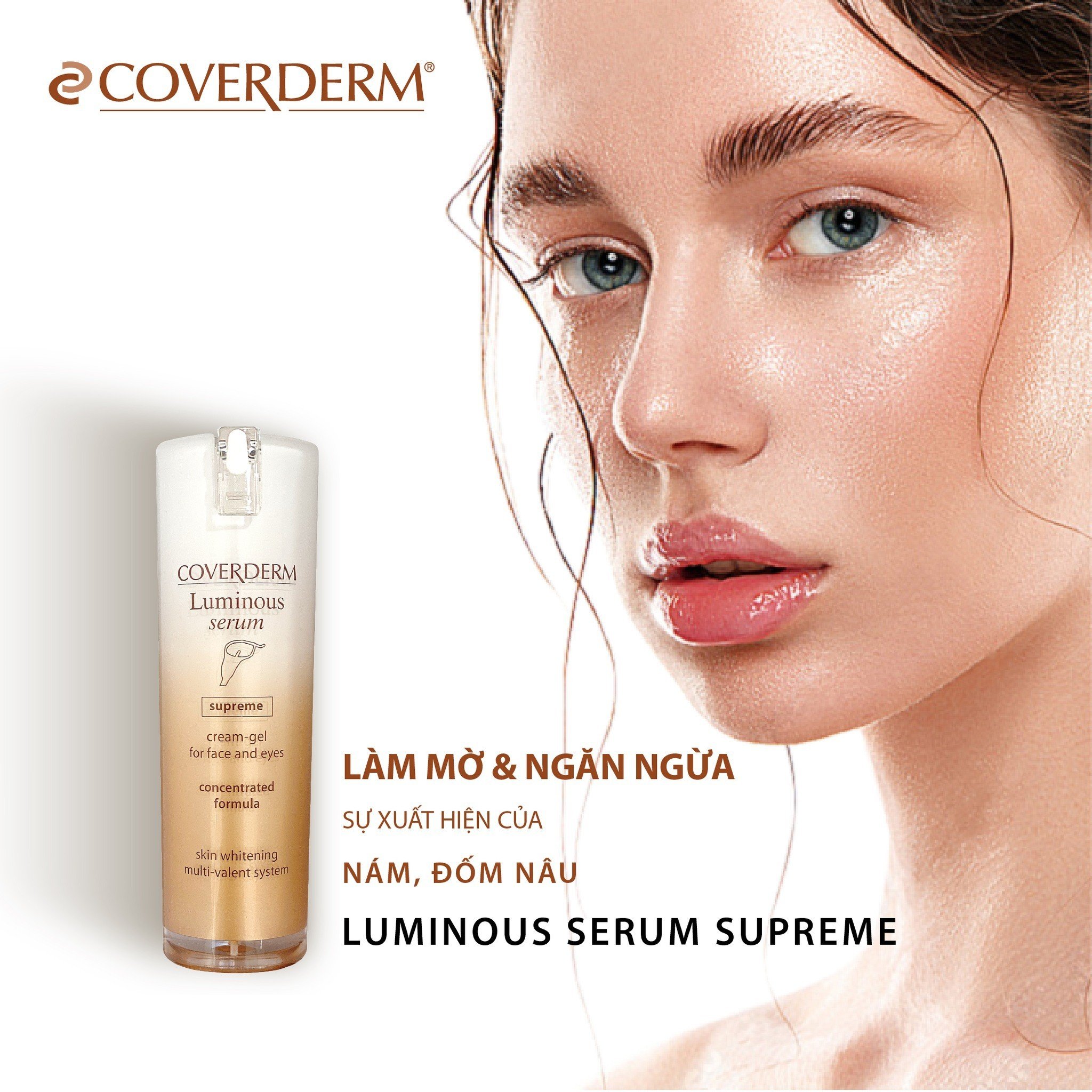 Kem Trị Nám COVERDERM Luminous Tri-Actif Supreme Ban Đêm Làm Trắng Da Và Phòng Ngừa Thâm Sạm Dung Tích 30ml