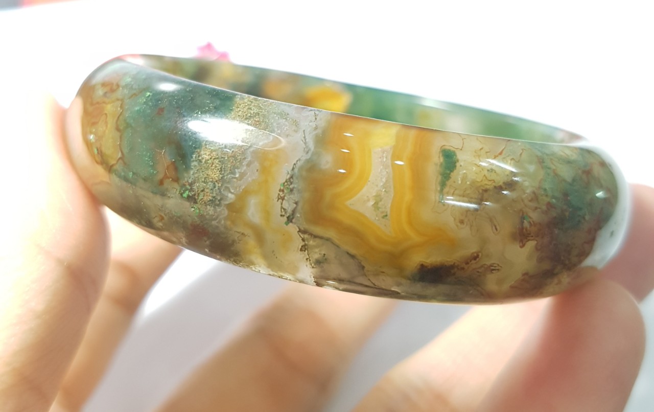 Vòng huyết ngọc thủy tảo, Size 54mm