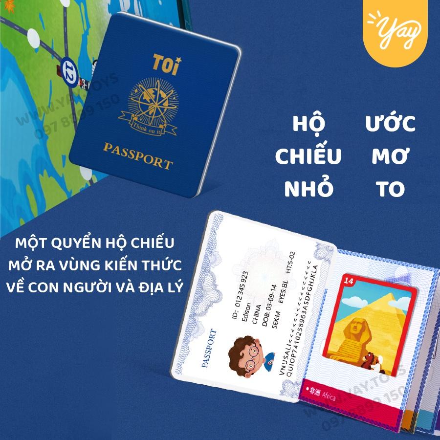 Bộ Boardgame Du Lịch Vòng Quanh Thế Giới Travel Around - TOI