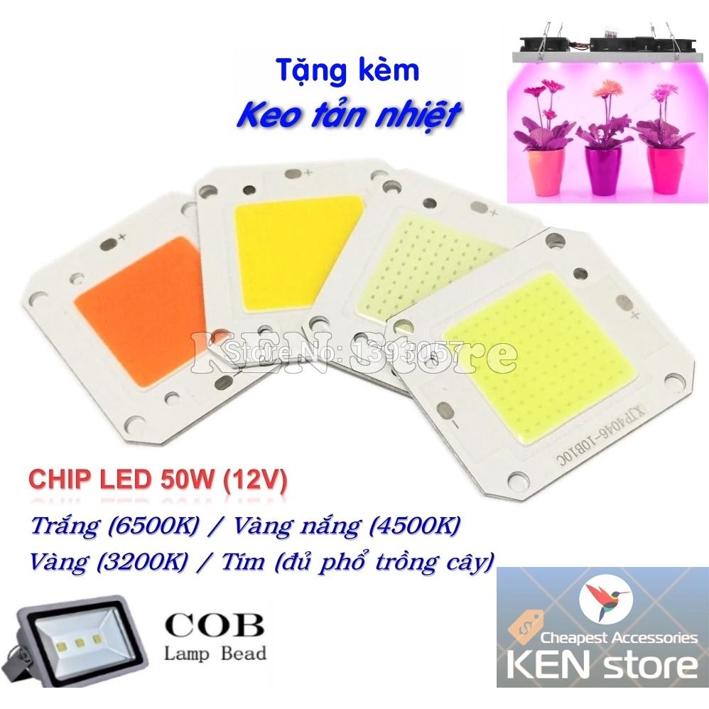 Chip led, nhân led 50W điện 12V DC