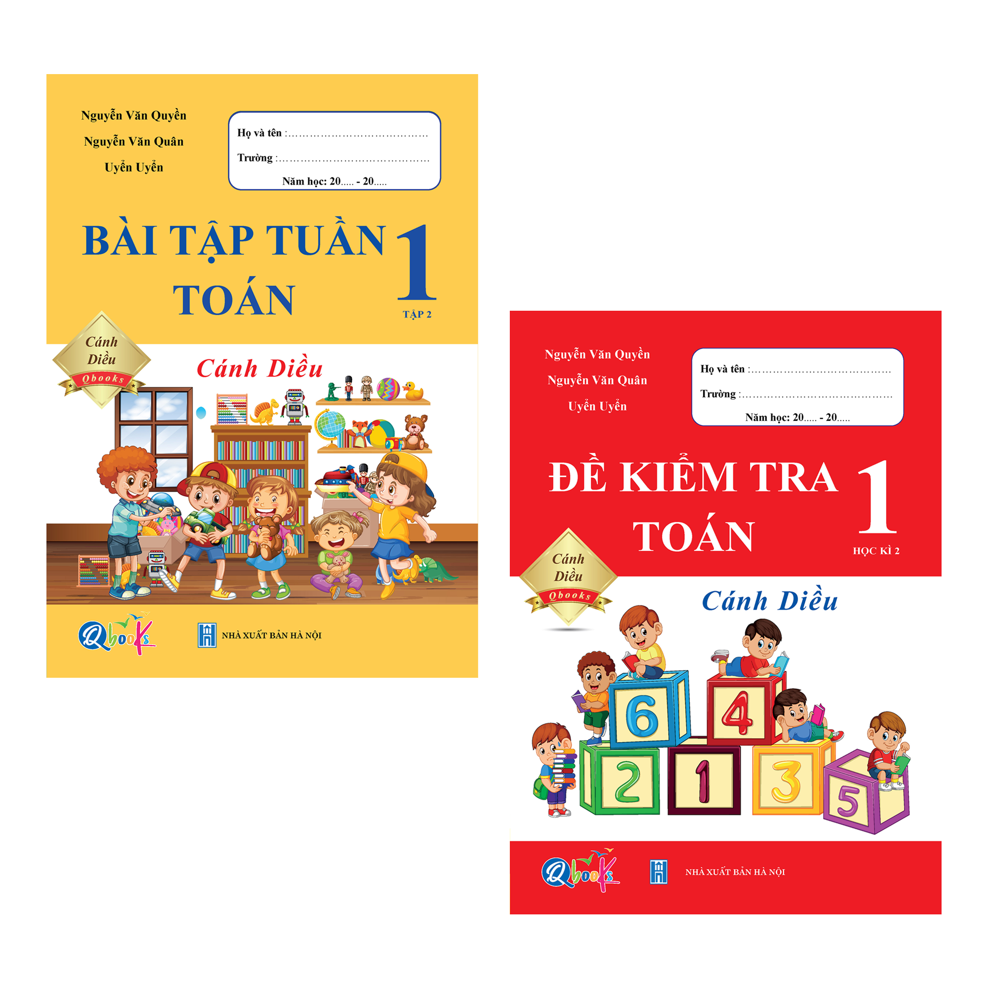 Combo Bài Tập Tuần và Đề Kiểm Tra Toán, Tiếng Việt Lớp 1 - Cánh Diều