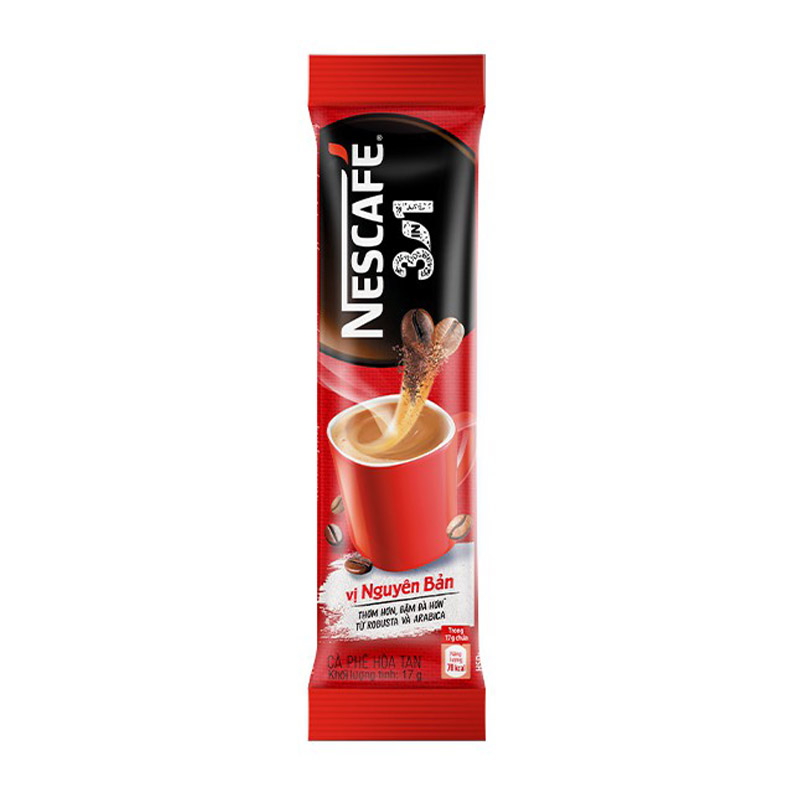 Cà phê hoà tan NESCAFÉ 3IN1 VỊ NGUYÊN BẢN - công thức cải tiến - COMBO 2 bịch x 46 gói - [TẶNG 4 HỘP NHỰA INOCHI 750ml &amp; 1000ml]