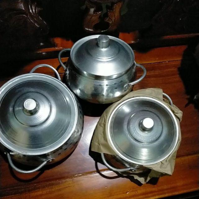 combo 3 nồi lẩu nhôm size 22cm