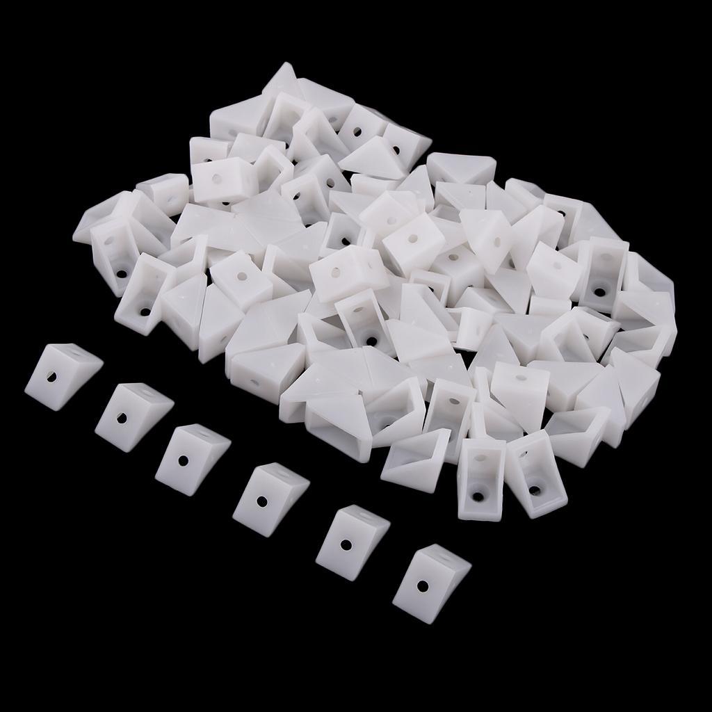 100x Shelf Support Corner  Angle Bracket 90 Degree  Corner