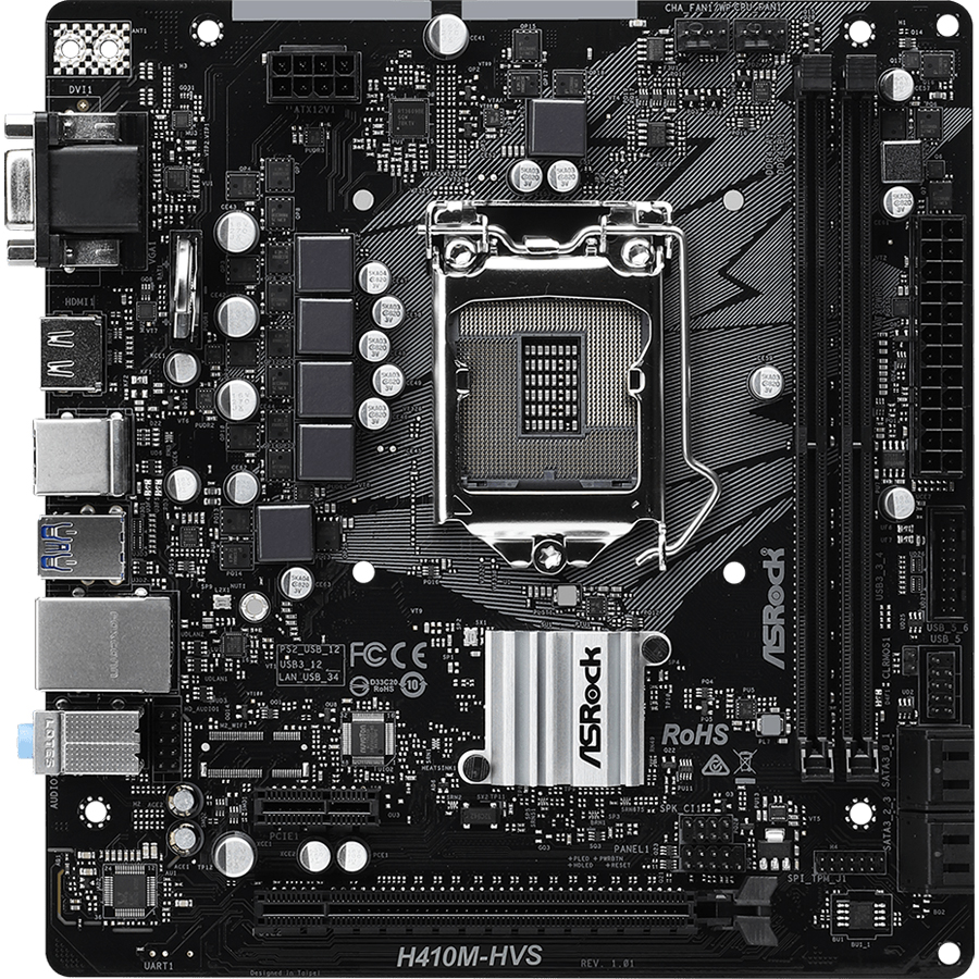 Bo Mạch Chủ Mainboard ASRock H410M-HVS - Hàng Chính Hãng