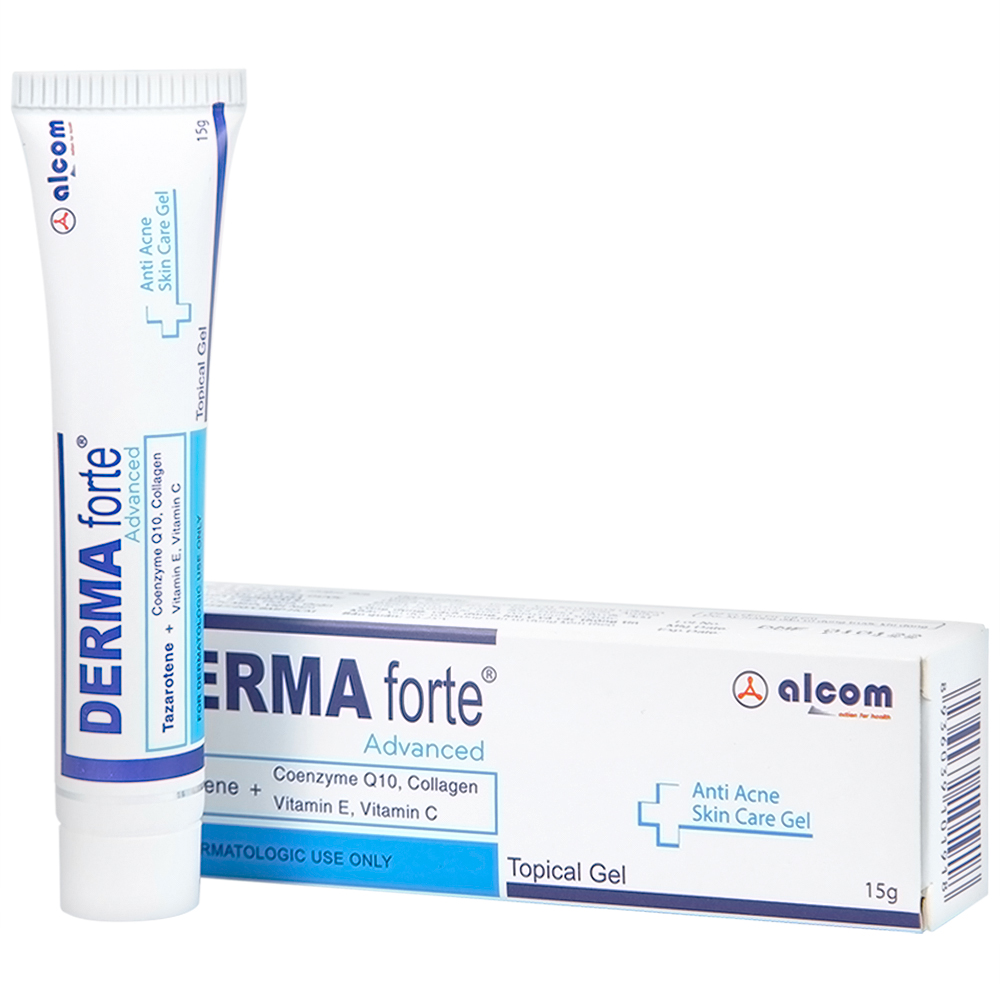 Derma Forte Gel 15g - Adavanced, Giảm Mụn Trứng Cá, Mờ Sẹo, Dưỡng Da