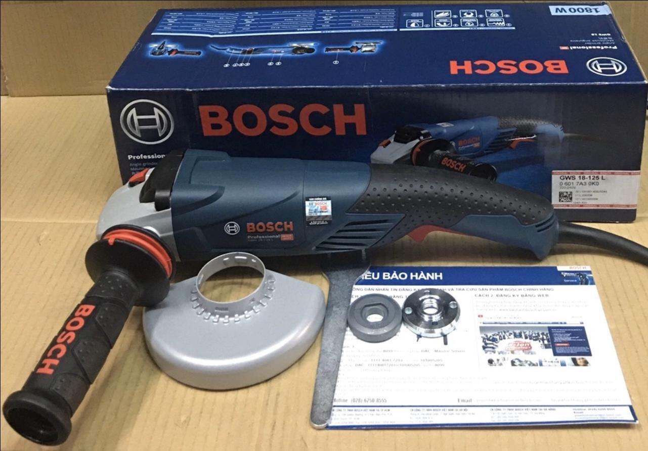 MÁY MÀI GÓC 125MM 1800W BOSCH GWS 18-125 L - HÀNG CHÍNH HÃNG
