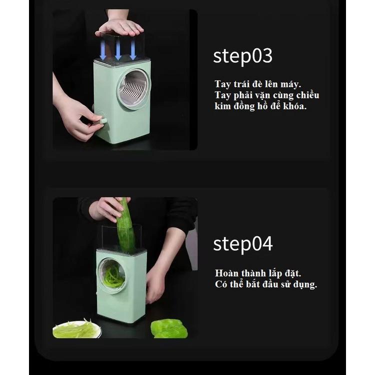 Dụng Cụ Thái, Bào, Nạo Rau Củ Quả Đa Năng VEGETABLE CUTTER Mới - Máy Nạo Sợi Chuyên Nghiệp