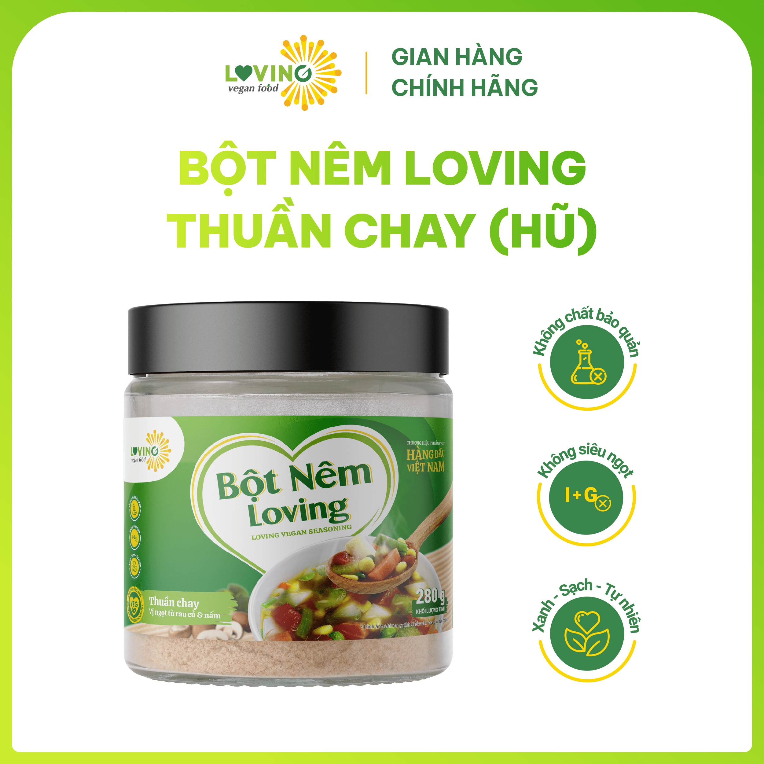 Bột Nêm Loving Thuần Chay hũ 280gram