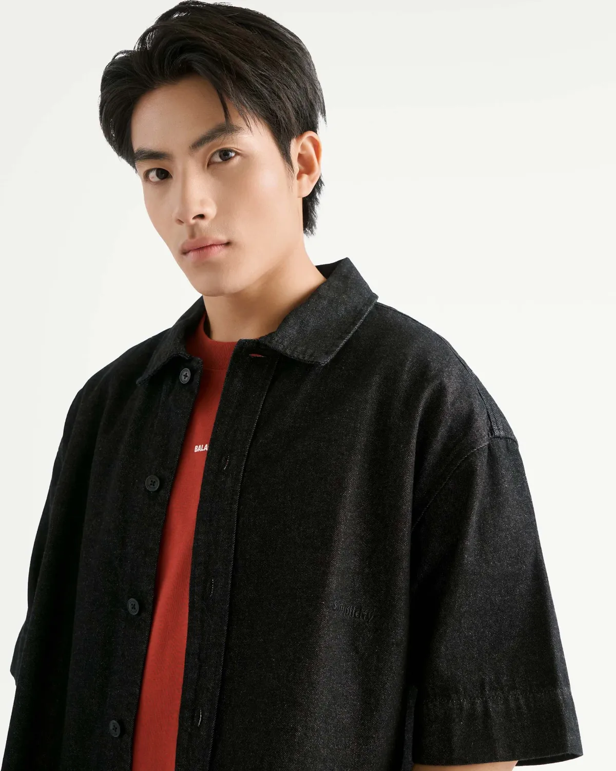 Áo Sơ Mi Nam Denim Tay Ngắn Form Oversize - ROUTINE 10F25DSH008