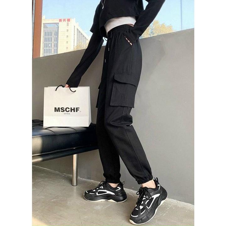 Quần Kaki Ống Rộng Unisex Quần Kaki Hàn Quốc trẻ trung phong cách cạp chun vải mềm co giãn