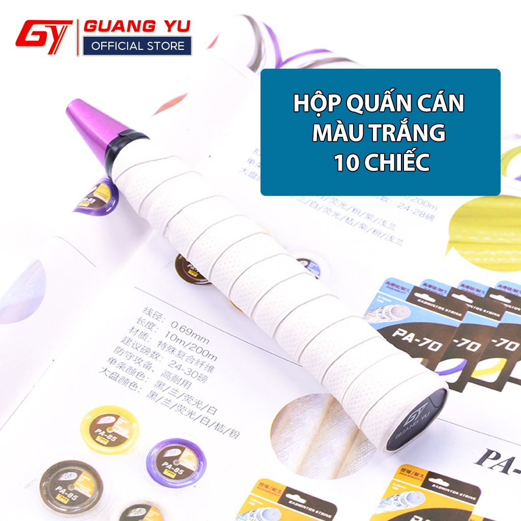 Hộp Quấn Cán Vợt Cầu Lông Chính Hãng GUANGYU Chống Trơn Trượt Cao Cấp, Hộp 10 Chiếc