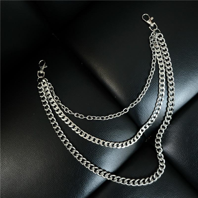 Dây xích đeo quần 3 lớp titan không đen không gỉ
