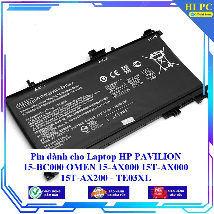 Pin dành cho Laptop HP PAVILION 15-BC000 OMEN 15-AX000 15T-AX000 15T-AX200 TE03XL - Hàng Nhập Khẩu