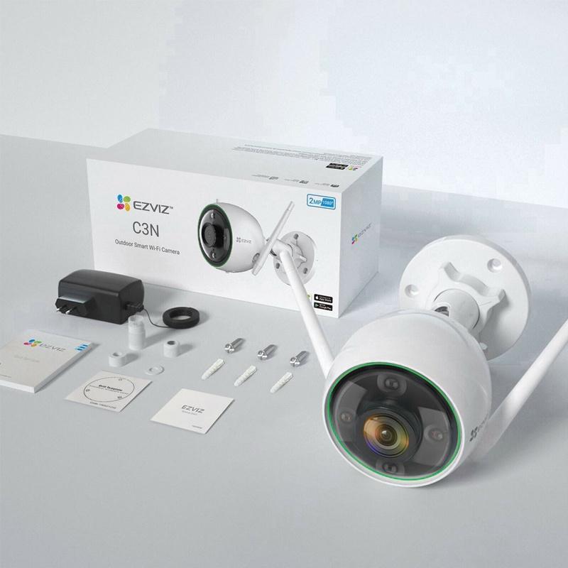 Camera wifi Ezviz C3N 2MP, Ban Đêm Có Màu - Hàng chính hãng