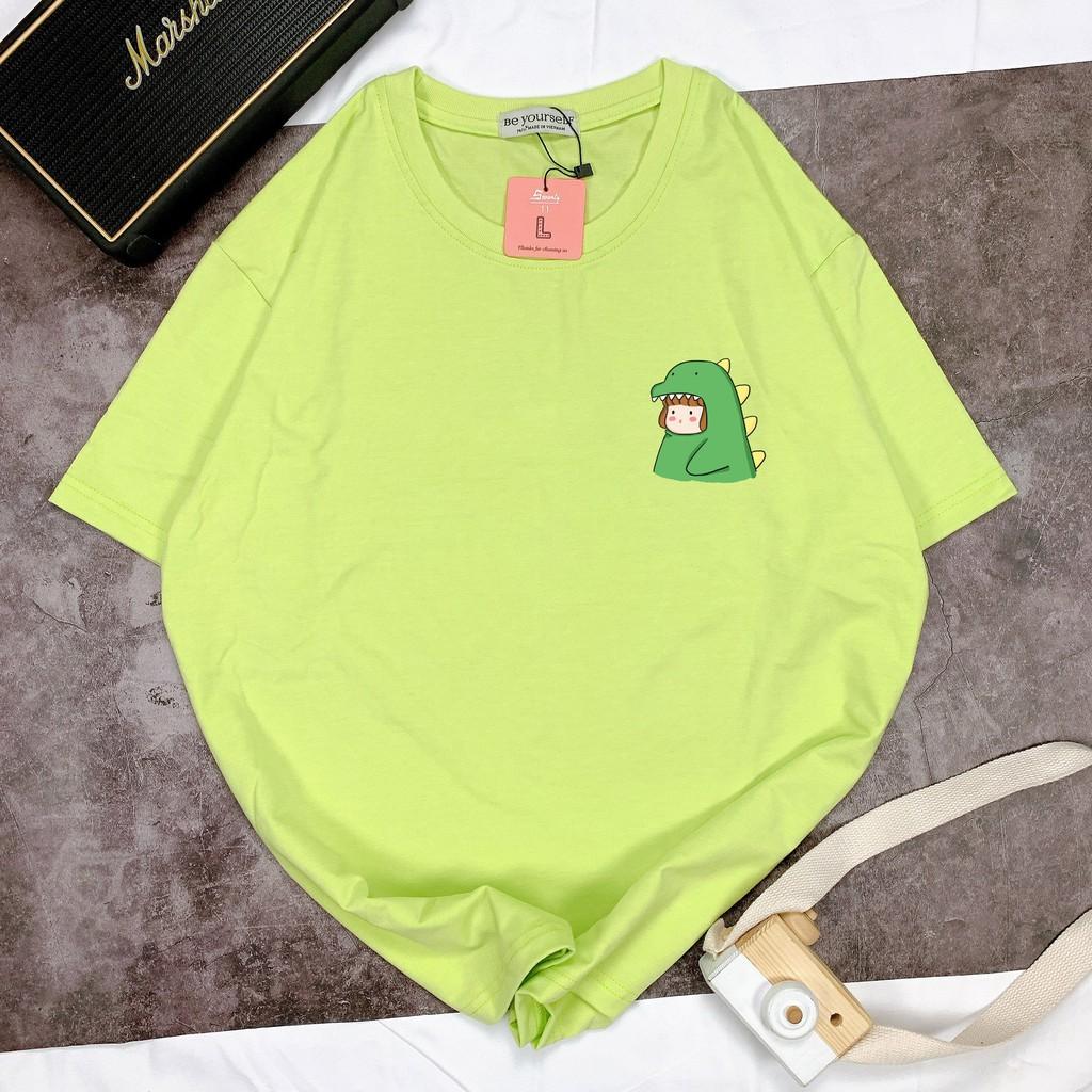 - Áo thun tay ngắn Be Yourself unisex size M L XL - CÔ GÁI KHỦNG LONG