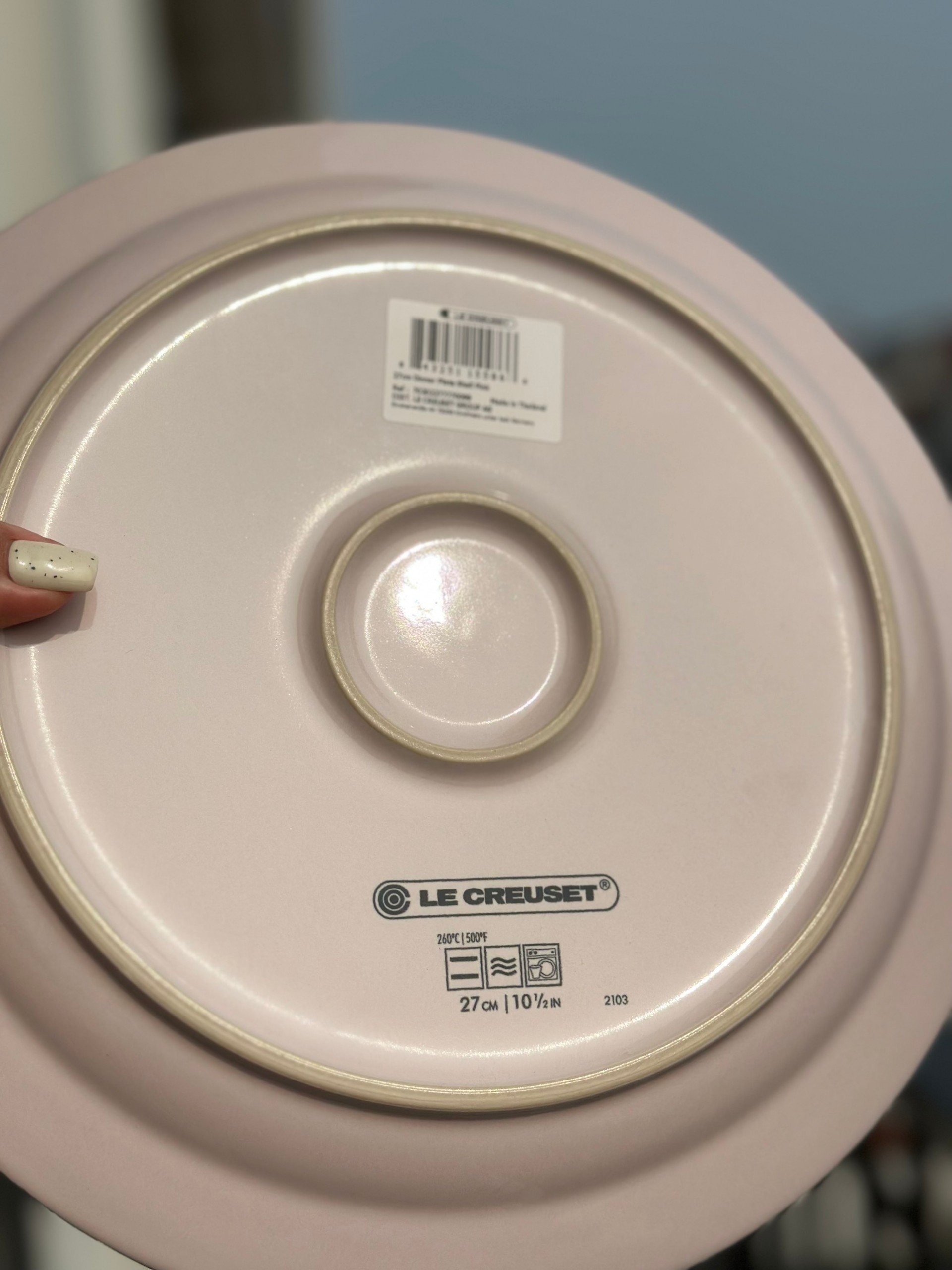 Đĩa Le Creuset 27cm màu Hồng Hàng chính hãng