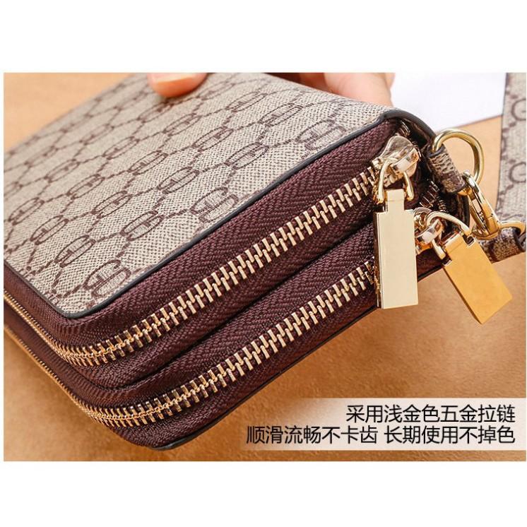 VÍ DA NỮ , BÓP NỮ CẦM TAY 2 KHOÁ GDA89