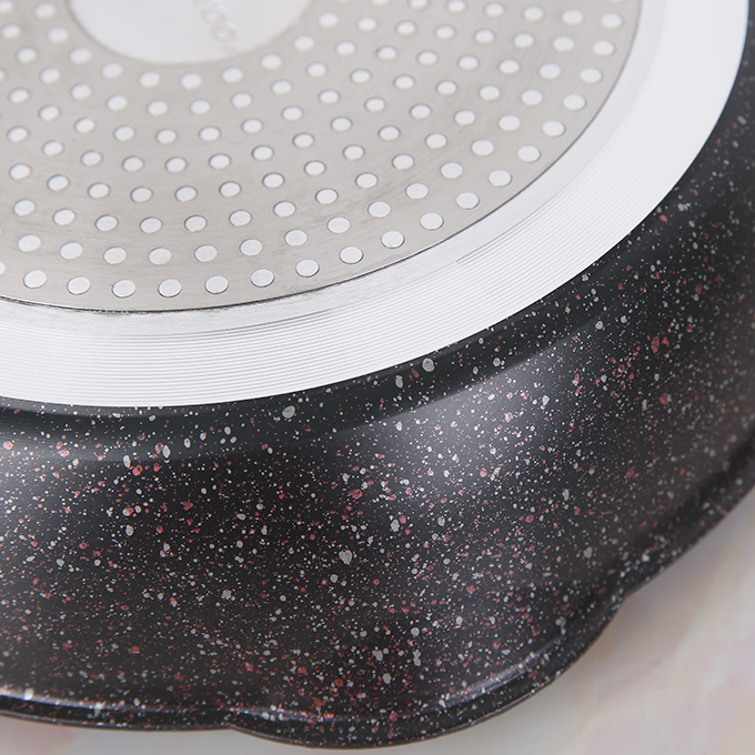 Chảo nhôm chống dính Kangaroo vân đá, đáy từ KG661