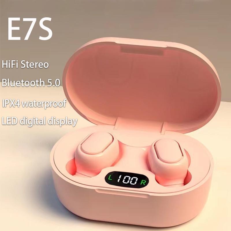 Tai Nghe Nhét Tai E7S Bluetooth 5.0 Không Dây Chống Nước Có Micro Âm Thanh Nổi HiFi Cho iPhone Xiaomi Android