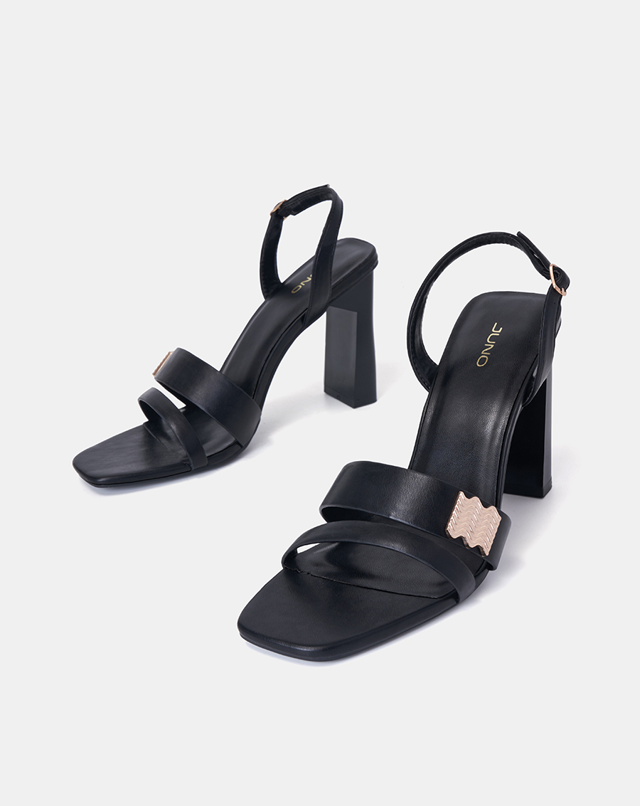 Giày Sandal Nữ 9cm Thời Trang Juno Phối Khoá Trang Trí SD09110