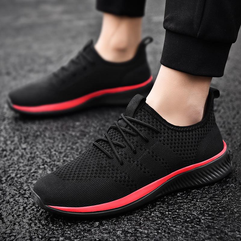 Nam Chạy Bộ 2023 Thoải Mái Giày Thể Thao Nam Xu Hướng Nhẹ Giày Đi Bộ Nam Giày Thoáng Khí Zapatillas Color: BlackGray Shoe Size: 39
