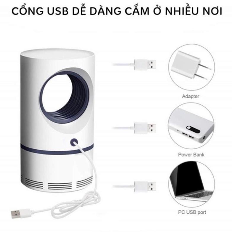 Đèn Bắt Muỗi Hình Trụ Cổng USB, Kiểu Dáng Siêu Đẹp, Máy Bắt Muỗi Thông Minh Công Nghệ Đèn Led, Siêu Khuyến Mại