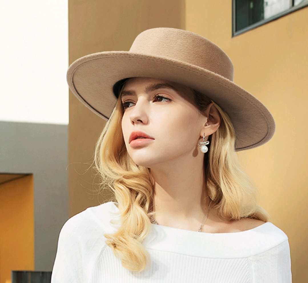 Nón rộng vành nữ mũ rộng vành fedora dona21121401