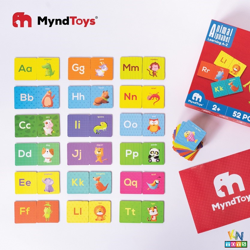 Đồ Chơi Xếp Hình MyndToys - Animal Alphabet - Học chữ cái (Learning A-Z) (Cho Bé Từ 2 Tuổi)