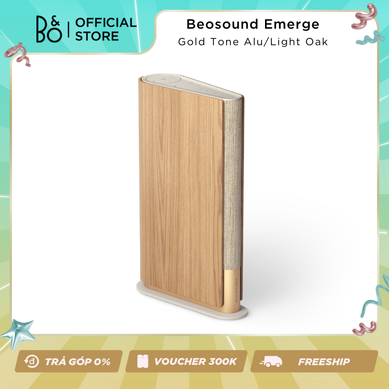 Beosound Emerge - Loa nội thất B&amp;O không dây kết nối Wi-Fi - Hàng chính hãng