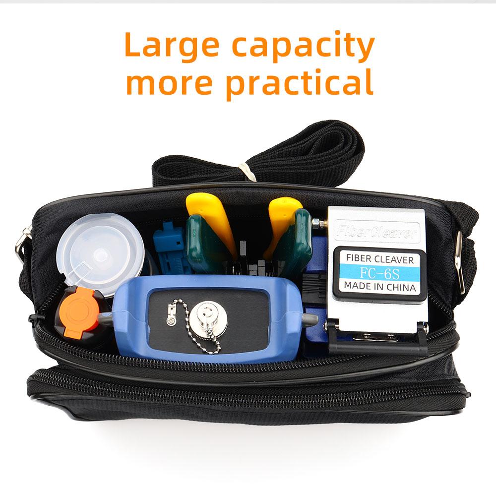 Optical Fiber Tool Set Fiber Cleaver Set Cold Contact Cutting Tool Set with Optical Power Meter Red Pen Wire Stripper