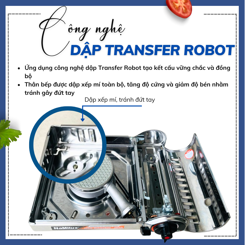 Bếp Gas Mini/Du Lịch Hồng Ngoại NaMilux PM1817AS/Van Ngắt Gas An Toàn Tự Động/SP Phù Hợp Cho Nhà Hàng-Quán Ăn/Hàng Chính Hãng