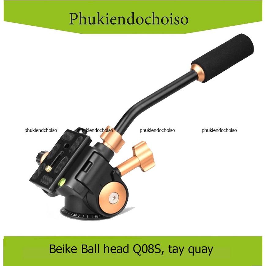 Đầu ball head quay phim Beike QZSD-Q08S -Tay cầm dài, Hàng chính hãng