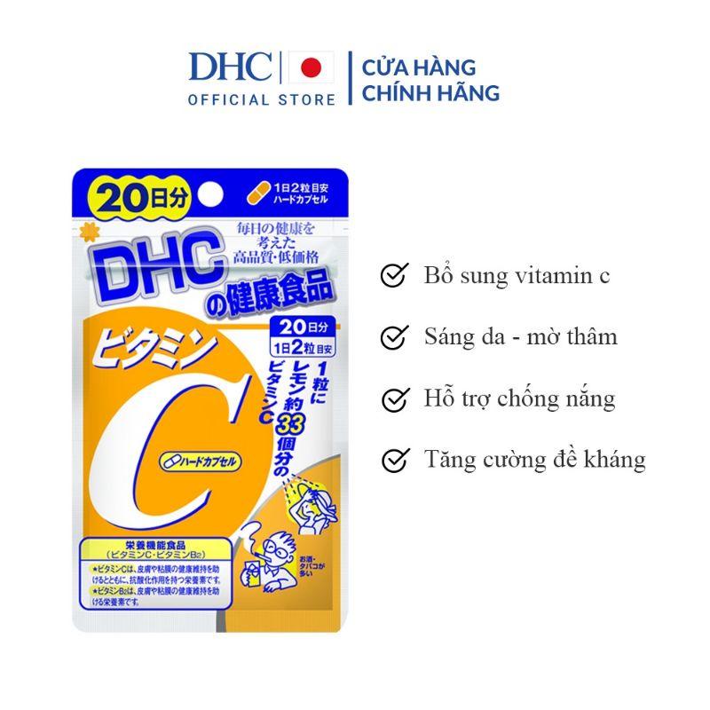 Viên Uống DHC Vitamin C Nhật Bản Giúp Sáng Da Mờ Thâm 30/90 Ngày