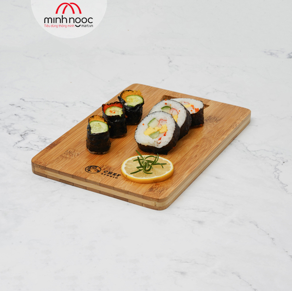 Hớt tre Chef Studio hình chữ nhật 26x18x1.5cm, MSP-CB24S. Cắt, thái rau củ, dùng decor món ăn, bày trí