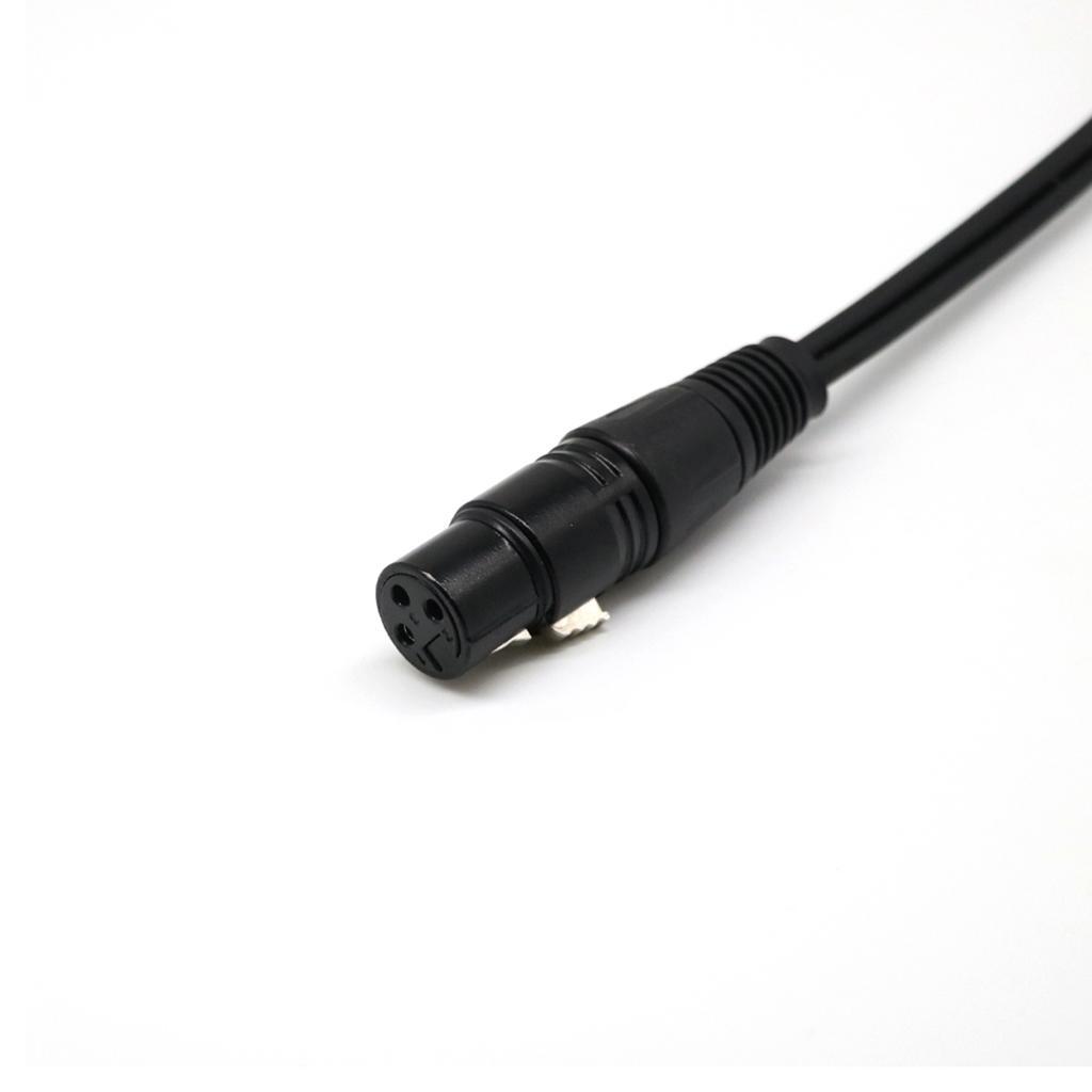 6X 0.  XLR Y-splitter patch cable, 1 XLR socket to 2  plug stereo plug