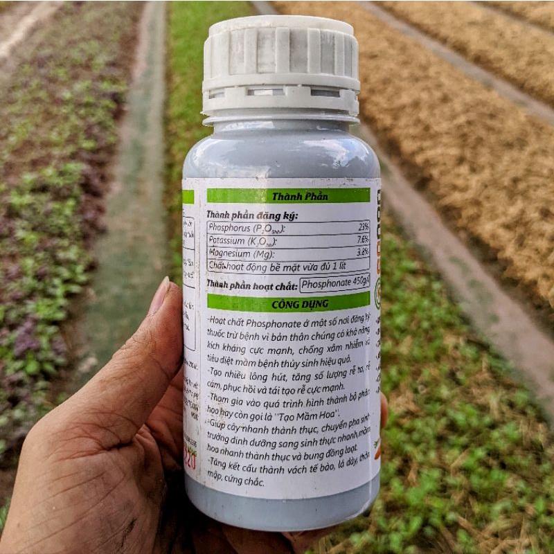 Chế phẩm Phos 450 - agri-fos. Trị các bệnh do nấm, vi khuẩn và phục hồi hệ rễ cây
