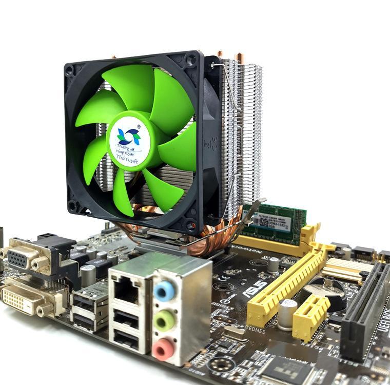 Quạt tản nhiệt cpu đa nền tảng AMD 775 1155 kiểu dáng mới nhất 3 ống đồng