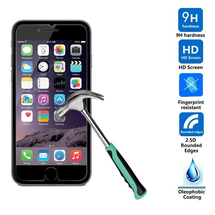 Miếng dán kính cường lực cho iPhone 7 / 8 - Hàng nhập khẩu